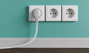 How can marking future plug points with tape on existing walls help you finalise layouts