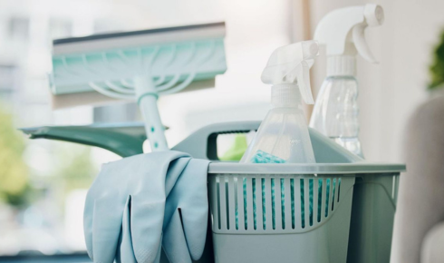 How can organising cleaning supplies by room save you time and energy