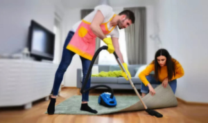 Why is it smarter to clean from top to bottom rather than the other way around