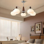 Why might placing two smaller lamps be better than one very bright overhead light in some rooms