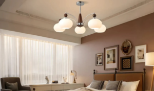 Why might placing two smaller lamps be better than one very bright overhead light in some rooms
